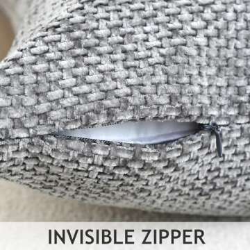 Stellhome Neutral Decorative Throw Pillow Covers Set of 4