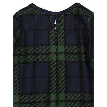 Komar Kids Big Girls Blue Green Plaid Christmas Holiday Nightgown Pajamas (4-5, Girls Green)