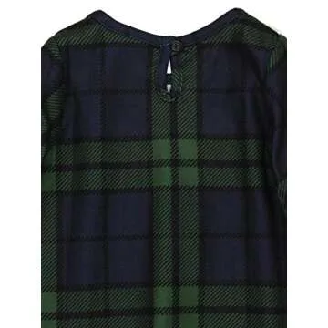 Cozy Plaid Nightgown for Girls, Perfect for Holidays