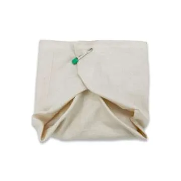 OsoCozy Unbleached Birdseye Flat Cloth Diapers - 6 Pack