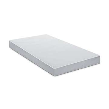 Delta Children Twinkle Stars Breathable Baby Bed Crib Mattress and Toddler with Removable/Machine Washable Cover - GREENGUARD Gold – Waterproof Sustainably Sourced Core Fiber Core, White