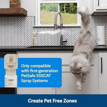 PetSafe SSSCAT Spray Replacement Can Only Use with SSSCAT Spray, Dog and Cat Deterrent System - Keeps Areas Pet Proof Environmentally Friendly Training Repellent - Protect Your Pets and Furniture