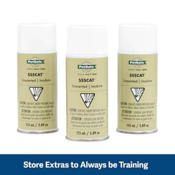 PetSafe SSSCAT Spray Replacement Can Only Use with SSSCAT Spray, Dog and Cat Deterrent System - Keeps Areas Pet Proof Environmentally Friendly Training Repellent - Protect Your Pets and Furniture