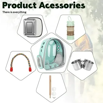 Rypet Bird Carrier Backpack Travel Cage for Birds