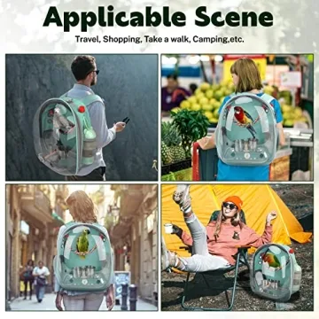 Rypet Bird Carrier Backpack Travel Cage for Birds