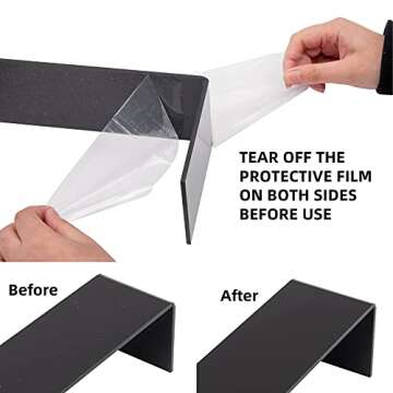 ihomecooker 6 Pc Acrylic Display Risers for Shoes & Desserts