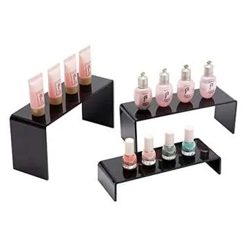 ihomecooker 6 Pc Acrylic Display Risers for Shoes & Desserts