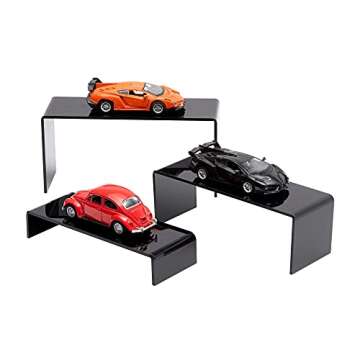 ihomecooker 6 Pc Acrylic Display Risers for Shoes & Desserts