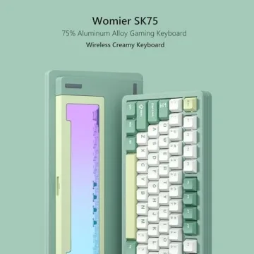 Womier SK75 Wireless Mechanical Keyboard with RGB Lighting