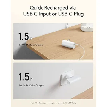 VEGER Mini Power Bank 5000mAh Compact Fast Charger
