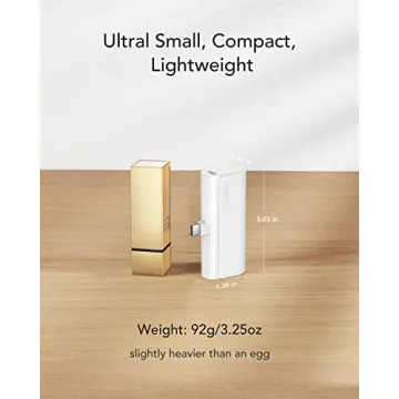 VEGER Mini Power Bank 5000mAh Compact Fast Charger