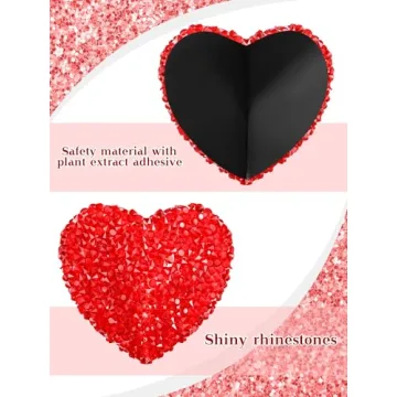 Rhinestone Pasties Sticky Bra - Reusable Breast Covers