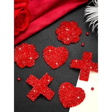 Rhinestone Pasties Sticky Bra - Reusable Breast Covers