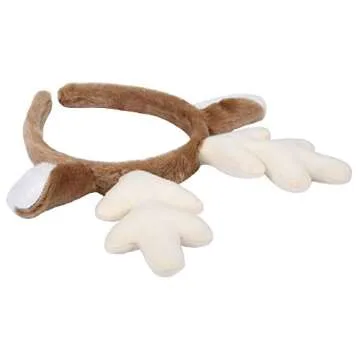 CHEU Christmas antler reindeer headband (camel)