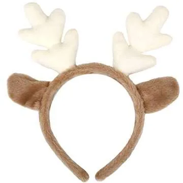 CHEU Christmas antler reindeer headband (camel)