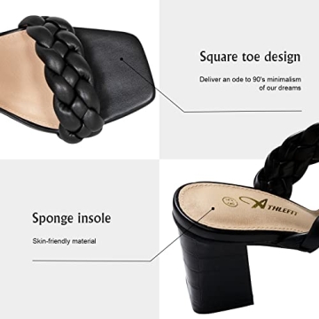 Athlefit Braided Heeled Sandals | Comfort Meets Style