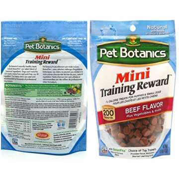 Pet Botanics Mini Training Rewards for Dogs 3 Flavor Variety Bundle: (1) Bacon, (1) Chicken and (1) ...
