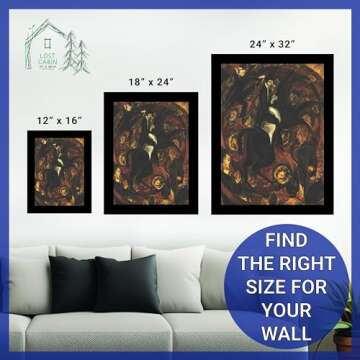 Lost Cabin Circus Rider One by Ernst Ludwig Kirchner | Canvas in Gold Beveled Frame | Fine Artwork Painting Reproduction | Framed Wall Art Decor Poster Gift | Image: 18x24 Frame: 22x28