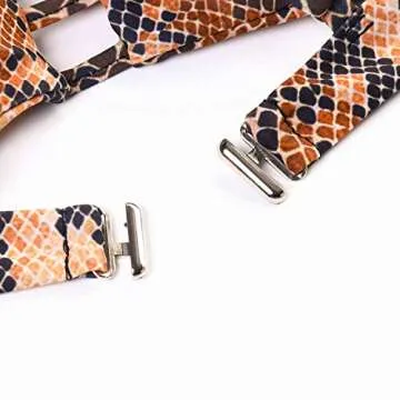 MOOSLOVER Women's Push-up V Neck Bikini Top High Cut Cheeky Bottom 2 Piece Bikini Set Swimsuits(S,Brown)