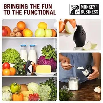 Monkey Business Chill Bill Refrigerator Deodorizer, Baking Soda Container, Baking Soda Fridge, Baking Soda Fridge Deodorizer, Cute Gifts, Kitchen Gadgets