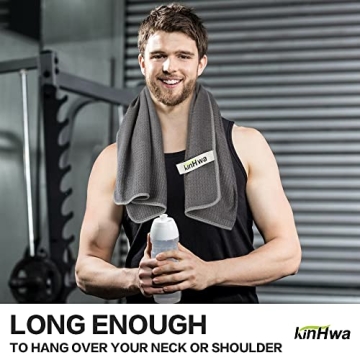 KinHwa Quick Dry Gym Towels - Highly Absorbent Microfiber Towels