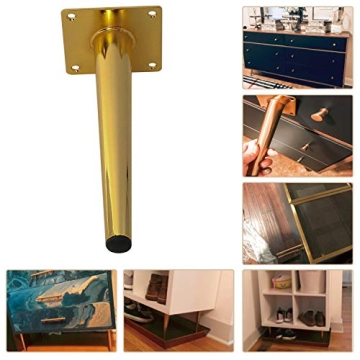 Stylish 7.8" Golden Metal Furniture Legs for Easy DIY