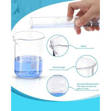 Complete Lab Glassware Set with Beakers & Flasks