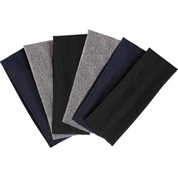 DERAYEE Stretch Elastic Yoga Headbands for Men Women