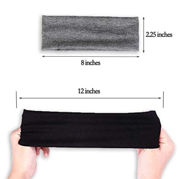 DERAYEE Stretch Elastic Yoga Headbands for Men Women