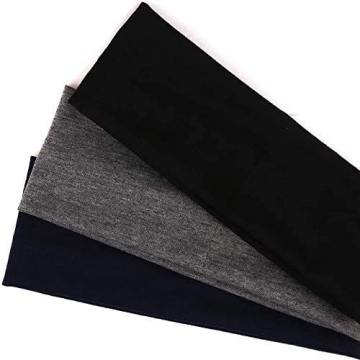 DERAYEE Stretch Elastic Yoga Headbands for Men Women