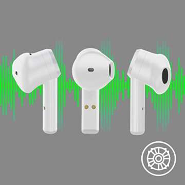 Razer Hammerhead True Wireless Bluetooth Gaming Earbuds: 60ms Low-Latency - IPX4 Water Resistant - Bluetooth 5.0 Auto Pairing - Touch Enabled - 13mm Drivers - Mercury White