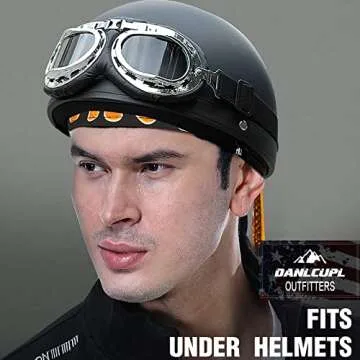 DANLCUPL DOO Rags Dew Rag Skull Cap Pirate Hat Cycling Bandana Motorcycle Biker Cooling Head Wrap Beanie Helmet Liner Fire Flames Orange Yellow