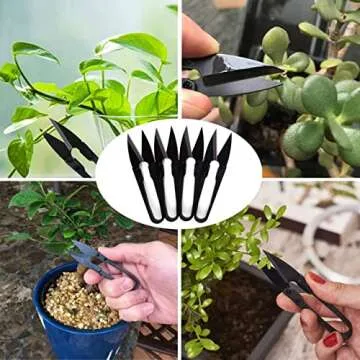 Bonsai Pruning Scissors 5 PCS, Small Pruner Shears, Bud Leaves Trimmer, Garden Shears for Plants, Gardening Clippers for Flower, Stainless Steel Bud and Bonsai Trimming Pruners Trimmers