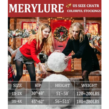 MERYLURE Plus Size Fleece Lined Tights for Women