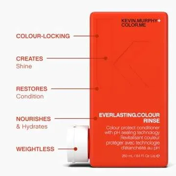 KEVIN.MURPHY EVERLASTING.COLOUR RINSE - Hair Colour Conditioner - Colour Protect Hair Care - pH Balanced Conditioner - Sulphate Free - 250 mL / 8.4 fl oz