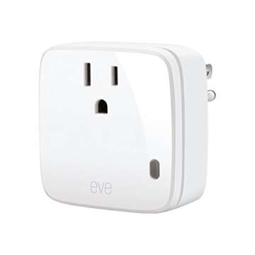 Eve Energy - Smart Plug & Power Meter with built-in schedules, switch a connected lamp or device on & off, voice control, no bridge necessary, Bluetooth Low Energy (Apple HomeKit)