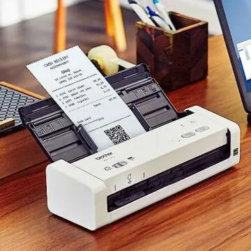 Brother Easy-to-Use Compact Desktop Scanner, ADS-1200, Efficient, Ideal for Home or Office