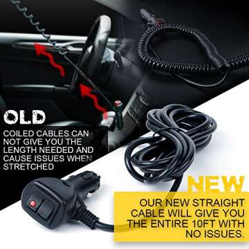 Xprite Yellow(Amber) 24 LED Roof Top Mini Bar, Truck Car Vehicle Law Enforcement Emergency Hazard Beacon Caution Warning Snow Plow Safety Flashing Strobe Light with Magnetic