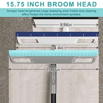 Magic Silicone Broom for Pet Hair Dust Multi-Surface Cleaning