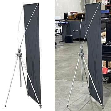 Premium X Banner Stand 24x63 with Carrying Bag