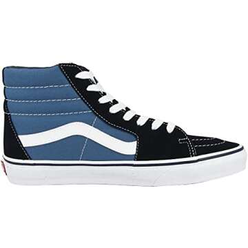 VANS Sk8-Hi Unisex Casual High-Top Skate Shoes, Comfortable and Durable in Signature Waffle Rubber Sole