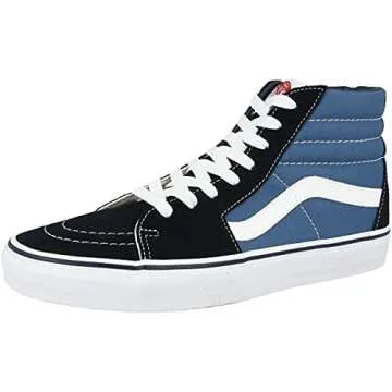 VANS Sk8-Hi Unisex Casual High-Top Skate Shoes, Comfortable and Durable in Signature Waffle Rubber Sole