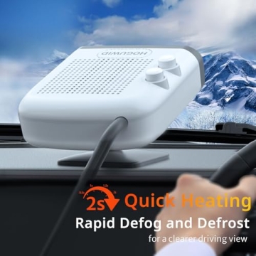 HOGUWID 12V Car Heater Fast Heating Quiet 360 Rotation