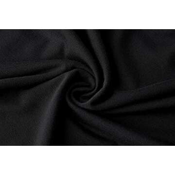 Long Sleeve Crop Tops for Women Workout Basic Clothes for Teen Ladies Fitted Slim Scoop Neck Cute Yoga Shirts (White Black 2Pack, X-Small)