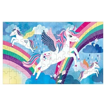 Magic Unicorn Lenticular Puzzle for Kids - 75 Pieces - Mudpuppy