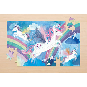 Magic Unicorn Lenticular Puzzle for Kids - 75 Pieces - Mudpuppy