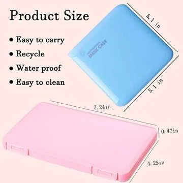 LOYUBNY Portable Mask Case for Stylish Mask Storage