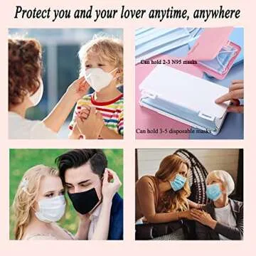 LOYUBNY Portable Mask Case for Stylish Mask Storage