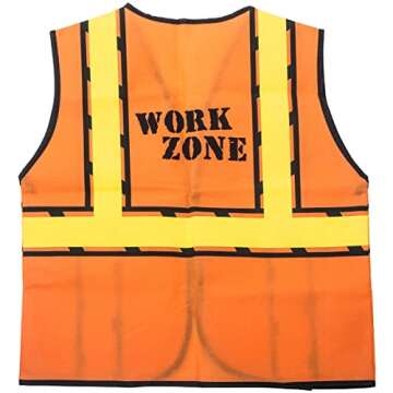 Tigerdoe Kids Party Dress Up - 8 Hats with 8 Vests- Construction Party - Birthday Favors