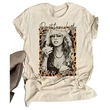 Women Vintagae T Shirt Back to The Gypsy That I was Stevie Shirt Nicks Graphic Music Tees Shirt Rock...